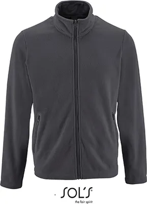 Immagine prodotto di SOLs 02093 | Giacca in pile normale da uomo - Colore: Grigio antracite (tinta unita) - Taglia: L