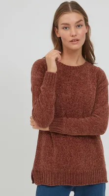 Produktbild von OXMO OXElvina Damen Strickpullover Grobstrick Pullover