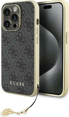 Obrázek produktu pro Guess 4G Charms Collection - pouzdro pro iPhone 15 Pro (šedé)