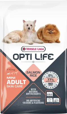 Produktbild von Versele-Laga Adult Skin Care Mini, Adult, Klein (5-10 kg), Reis, Lachs, 7,5 kg, Gluten-frei