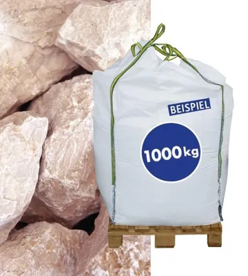 Zdjęcie produktu dla 1000 kg, worki big bag, kamienie do gabionów, marmur Bianco Italia, frakcja 70-120 mm