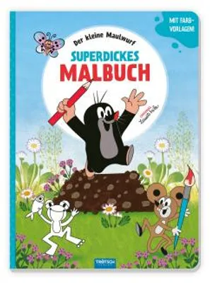 Image de Trötsch La petite taupe Livre de coloriage super épais Livre de coloriage