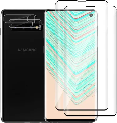 Produktbild von 2X 9H Gehärtetes Glas + Kameraschutz Für Samsung Galaxy S10+ Sm-G975