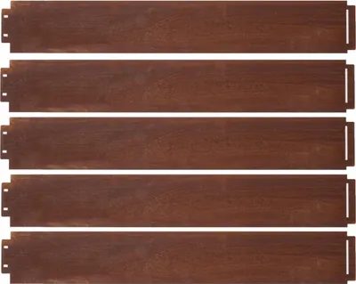 Obrázek produktu pro Obruba trávníku 5ks. 15x100cm obruba záhonu Corten ocelový rošt obruba trávníku (délka 5m - výška 15 cm)