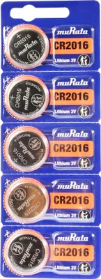 Produktbild von Murata CR2016 Knopfzelle 3V Lithium Batterie - Langlebige Power für kleine Ge...