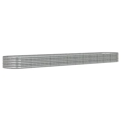 Produktbild von vidaXL Hochbeet Verzinkter Stahl 512x80x36 cm Silbern