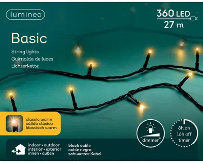 Produktbild von LED Basic-Beleuchtung Outdoor L.2700cm 360L schwarz/klassisch warm