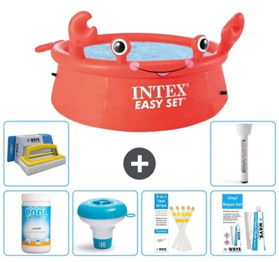 Immagine prodotto di Piscina gonfiabile Easy Set - Krabbe - 183x51 cm - Set da 7 pezzi - S21269