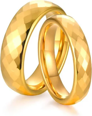 Produktbild von Eheringe Wolfram gold 67 (21.3 mm Ø) Herrenring