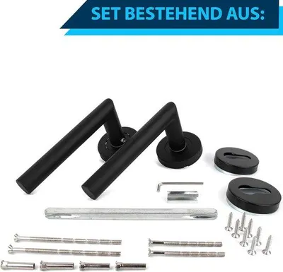 Produktbild von Famanu Türgriffset - Edelstahl, inkl. Montagematerial