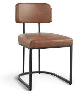 Produktbild von CHITA Polsterstuhl (2 St) Esszimmerstuhl, Metallgestell, Kunstleder, Ergonomisch, Rückenlehne