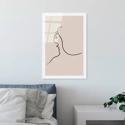 Produktbild von Wallity, UV-1032 - 30 x 45, Dekorative Malerei aus gehärtetem Glas, Mehrfarbig, 100 % gehärtetes Glas, 30 x 45 cm