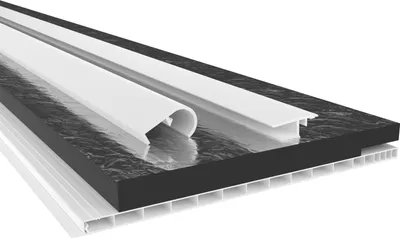Produktbild von HEXIM PVC Rollladenkastendeckel Komplettset, Rollladenkastendeckel, Aufnahmeprofil & Rollladentraverse, Länge: 1000 - 2000mm, Breite: 120 - 320mm, Deckel Jalousie (260mm x 1,4 Meter)