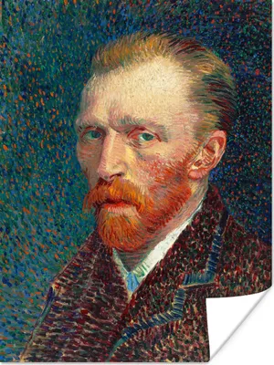 Produktbild von MuchoWow® Poster Selbstporträt - Vincent van Gogh 60x80 cm - Schlafzimmer Dekoration