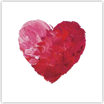 Produktbild von Poster - Poster ohne Rahmen - Rot Herz Aquarell - 40x40 cm - Wand Bild - Wanddeko - Wandbilder - Kunstposter - Wandposter - Bilder - Kunstdruck - Wanddekoration - Wandbild - P2XAC40x40-4158