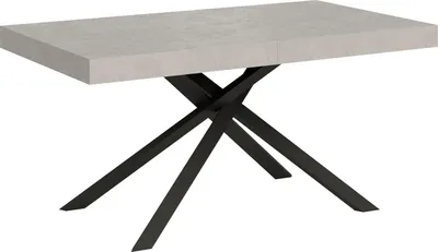 Immagine prodotto di ITYHOME - Tavolo allungabile 160/264x90 cm Karida cashmere gambe antracite