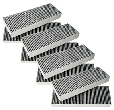 Produktbild von vhbw 8x Aktivkohlefilter kompatibel mit Bora BHU series, BFIU series, BIU series, GP4, BFIAS, BFIA, Basic, BIAS Dunstabzugshaube - 34 x 12,2 x 4,25 cm