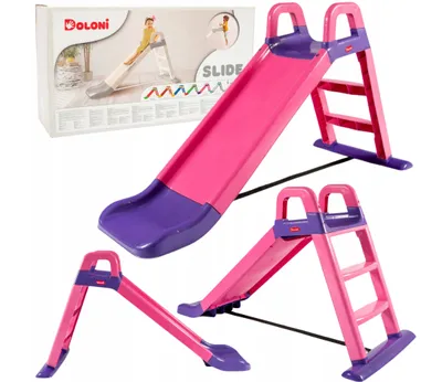 Produktbild von Doloni Kinderrutsche, Gartenrutsche 140 cm Rosa-Lila 0140/05