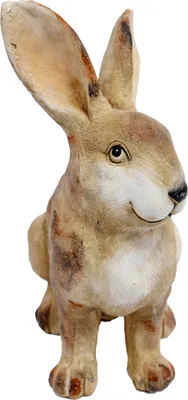 Produktbild von Osterhase braun sitzend aus Keramik Osterdekoration 32x22x46cm