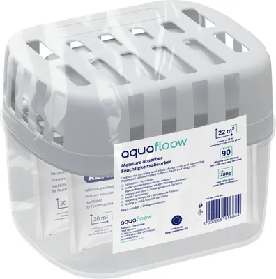 Image de Boîte déshumidificatrice AquaFloow + 2 recharges de granulés – Déshumidificateur d'intérieur jusqu'à 22 m²