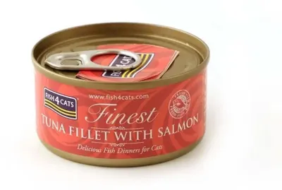 Image de Filet de thon au saumon FISH4CATS - nourriture humide pour chats - 70g