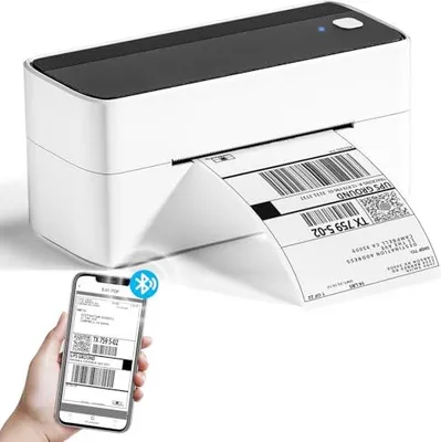 Produktbild von Phomemo Bluetooth -Etikettdrucker, DHL Thermaldrucker 4 x 6 Etikettierungsgerät Barcode, Amazon, Etsy, Shopify, Royal Mail, DHL, FedEx, UPS usw.