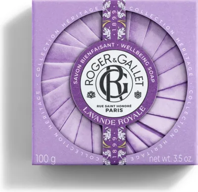 Imagen del producto de Jabón de lavanda real para el bienestar, 100 gramos