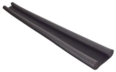 Produktbild von Türwindstopper schwarz 95 cm Doppeldichtung zuschneidbar