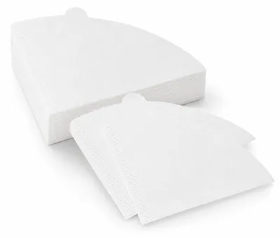 Kaffeefilter Größe 1, 300 Stück, V-Form, Weiß, Papier