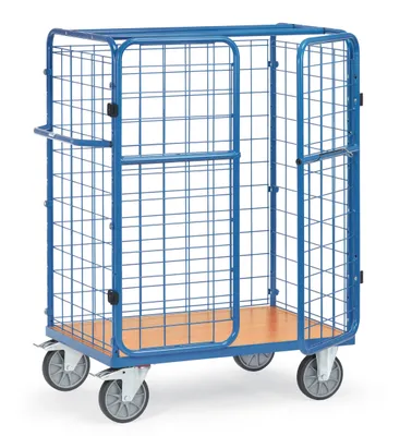 Produktbild von fetra 8482-3, Stahl, Transportwagen, Blau, 600 kg, 4 Rad/Räder, 20 cm
