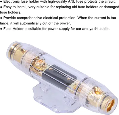 Immagine prodotto di Portafusibili Audio Power 100A AGU in Out con cavo dorato per auto e yacht