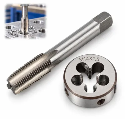 Gewindebohrer-Set M14 x 1,5 mm, HSS, metrisch, für Bohrmaschinen