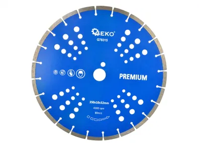 Obrázek produktu pro GEKO Kotouč řezný diamantový segmentový 350x32x10 mm Premium G78315