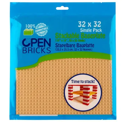 Produktbild von OPEN BRICKS® Bauplatte 32x32 desert, Einzel Packung