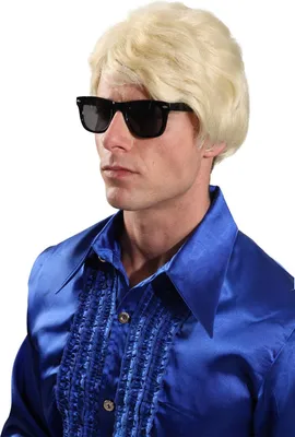 Produktbild von Blonde Schlager Perücke Star Perücke Herren Faschingsperücke Heino 70er Cosplay