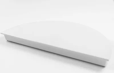 Produktbild von Tortenplatten, Melamin, weiß, 1/2