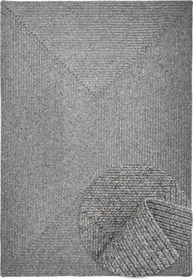 Produktbild von Outdoor & Indoor Teppich - Umkehrbar - Flachgewebe Sisaloptik - Wetterfest - Wohnzimmer Balkon Küche - Handgearbeitet - Modernes Boho Jute Stil - Silber - 160cm x 230cm