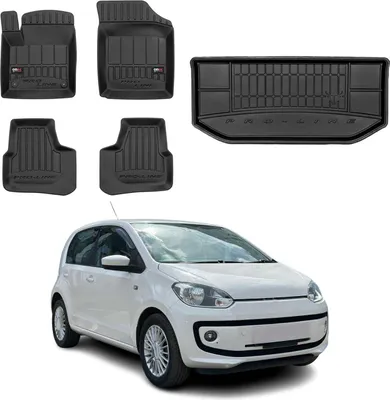 Produktbild von OMAC Fußmatten & Kofferraumwanne Set für VW Up 2011-2016 Gummi TPE Schwarz 5x