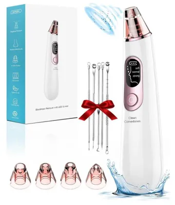 Immagine prodotto di Aspiratore di punti neri, detergente per pori, display LED, 4 sonde, 3 modalità di bellezza per il viso.
