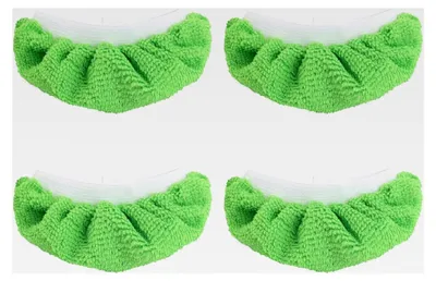 Produktbild von 4 Stück Dampfreiniger-Pads für Handdampfreiniger, wiederverwendbare und waschbare Mikrofasertücher, Ersatzpads kompatibel mit Bissell Steam Shot, PurSteam, Comforday