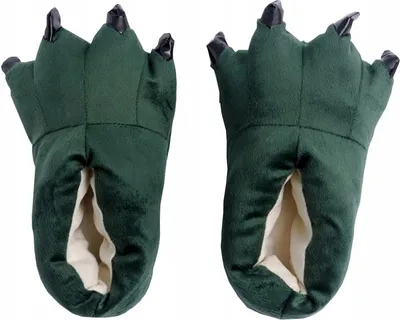 Produktbild von Zolta Plüsch Hausschuhe für Herren - Pantoffelnmit Tiere - Flauschige kuschel Slippers - Lustige warme Puschen für Winter - Grün - 40-46