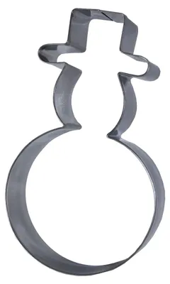 Produktbild von Weihnachtsausstecher Edelstahl Schneemann 145x80x30mm, Schneemannausstecher