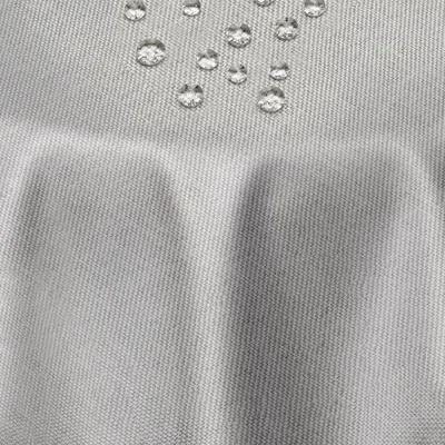 Produktbild von DecoHomeTextil Leinen Optik Tischdecke Hellgrau Oval 130 x 220 cm mit Lotus Effekt Abwaschbar