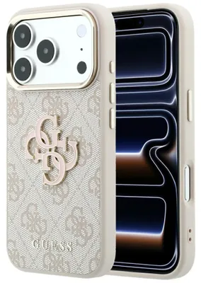 Produktbild von Handyhülle für iPhone 18 Pro Max / 17 Pro Max, Guess 4G Big Resin Logo, Rosa