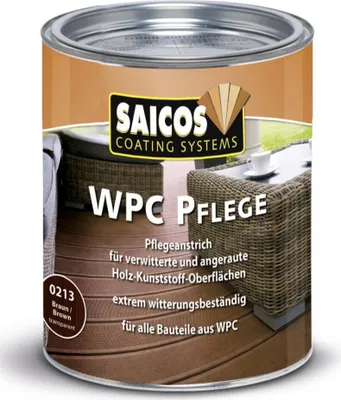 Produktbild von Saicos WPC Pflege 0213 braun transparent 0,75 Liter