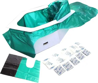 Produktbild von Notfall-Toilettenset, tragbare Töpfchen-Urinal-Liner-Taschen für Erwachsene und Kinder, Outdoor-Stau-Notfall