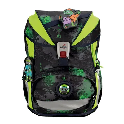 Immagine prodotto di DerDieDas zaino della scuola ErgoFlex Superlight Schulranzenset 5 -pezzi Funny Fighter nero
