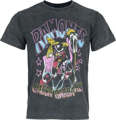 Produktbild von Ramones T-Shirt Herren Gabba Gabba schwarz Band-Merch, Bands 100% Baumwolle L