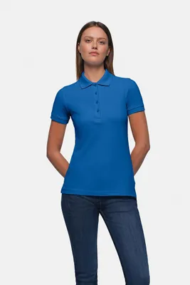 Zdjęcie produktu dla HAKRO® 10008602298920 HAKRO® Damen Polo Shirt CLASSIC 110 blau Größe 2XL