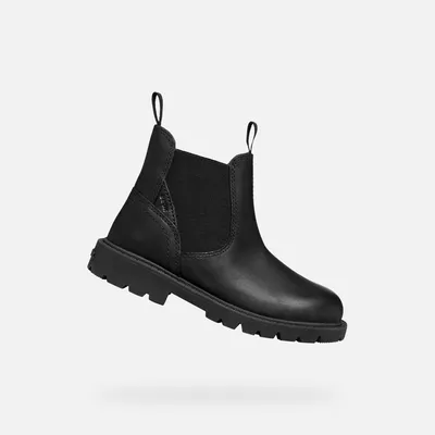 Image de Bottines pour garçons Geox, modèle Shaylax, couleur noire, taille 38